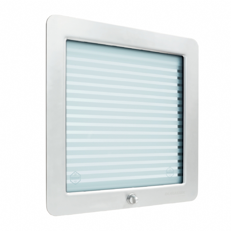 Square Duralux Secure Vision Panel provides a safe observation means.