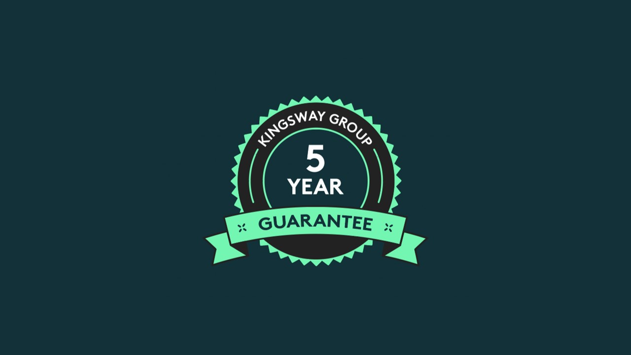 Kingsway Group UK offer a 5-year guarantee as standard on their anti-ligature products.