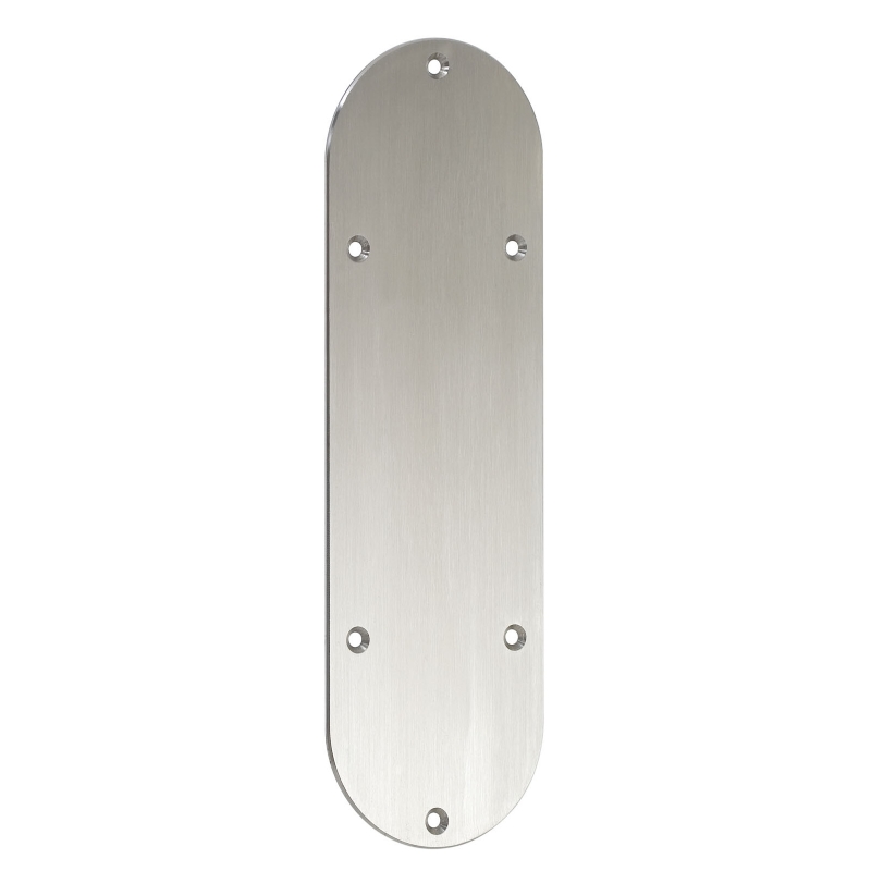 The push plate is durable and anti-ligature by design.