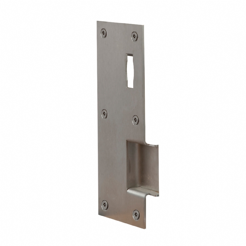 Kingsway Group's innovative SwingThru Strike Plate allows the door leaf to open outwards even with the lockbolt extended.