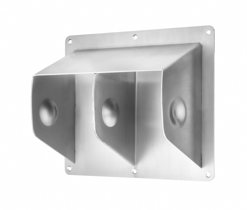 A Ligature Resistant Twin Toilet Roll Holder for behavioral health facilities and other challenging environments, part of Kingsway Group's Division 10 range.