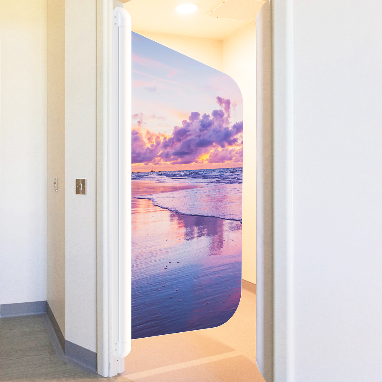 Kingsway's ligature-resistant SHOWER Door System for behavioral health facilities.