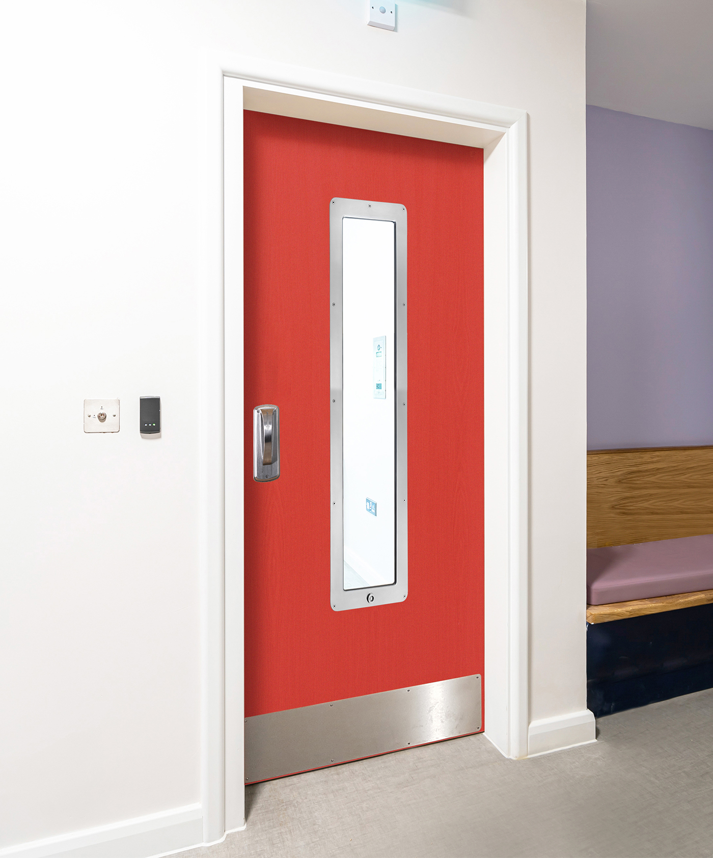 The SOLO Single-Action Ligature-Resistant Door System improves patient safety in behavioral healthcare.