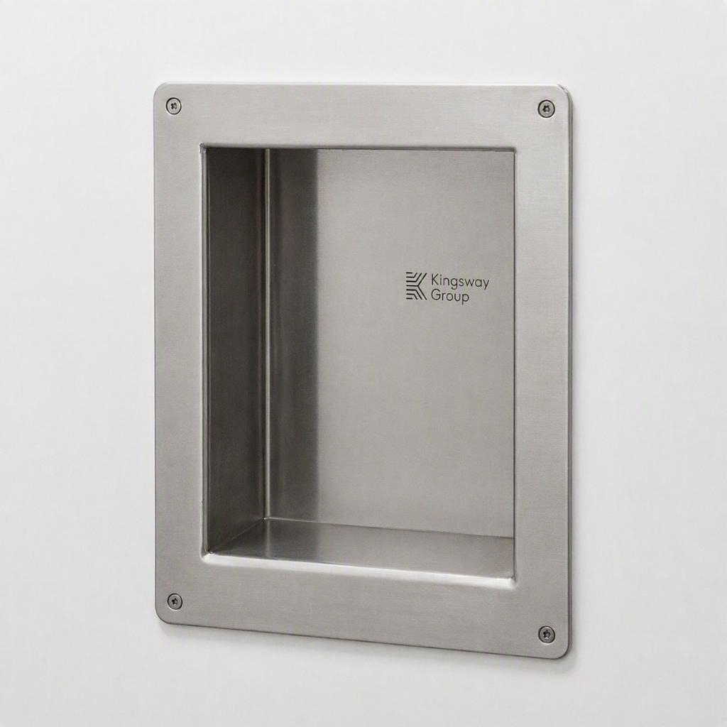 Anti ligature shelf for mental health washrooms.