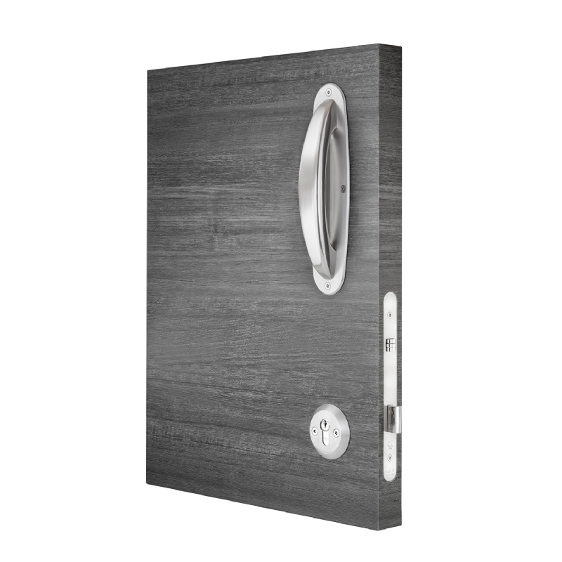 A deadlock lockset suitable for communal areas.