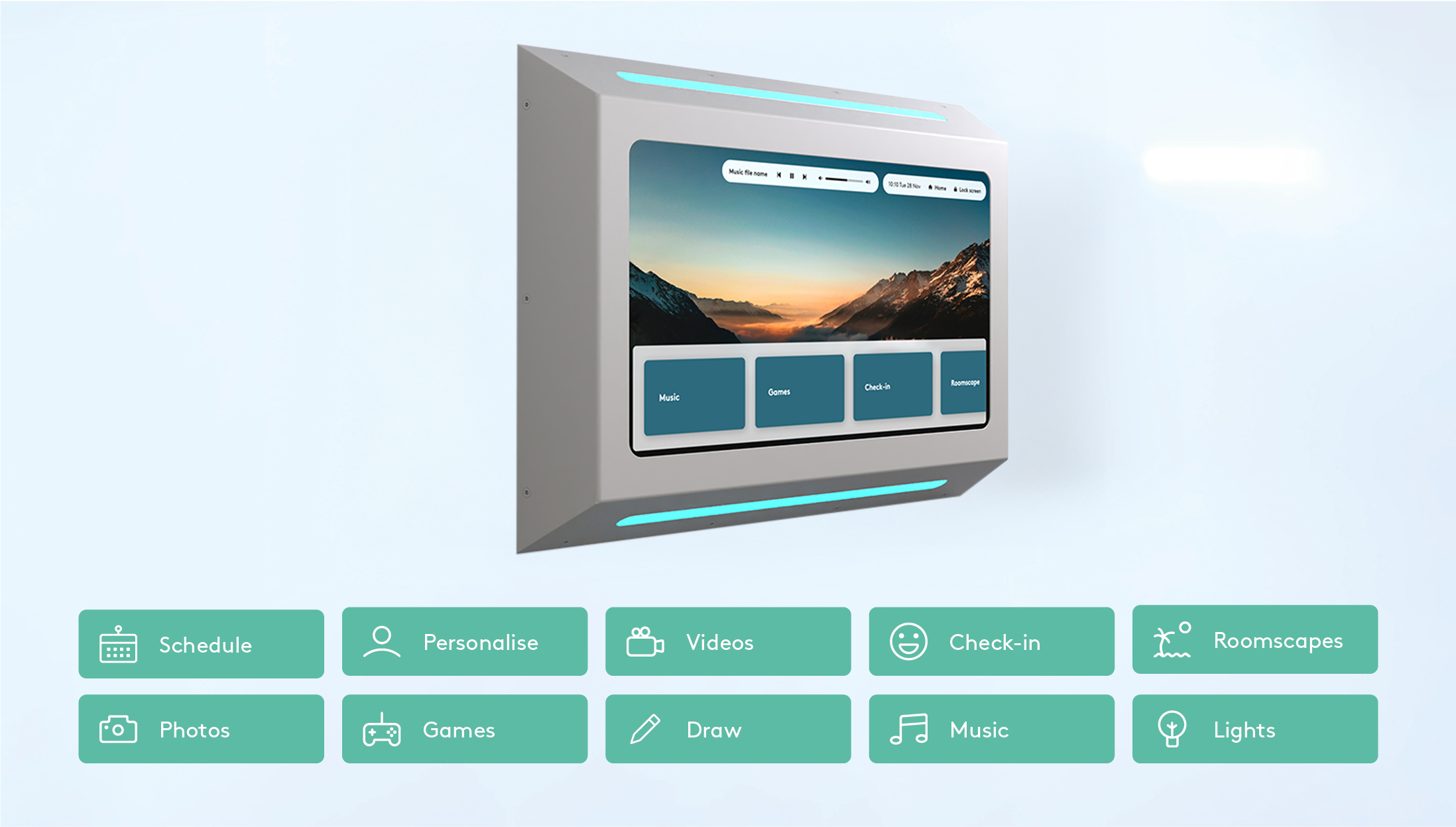 Interactive Screen for Mental Health Hospitals.