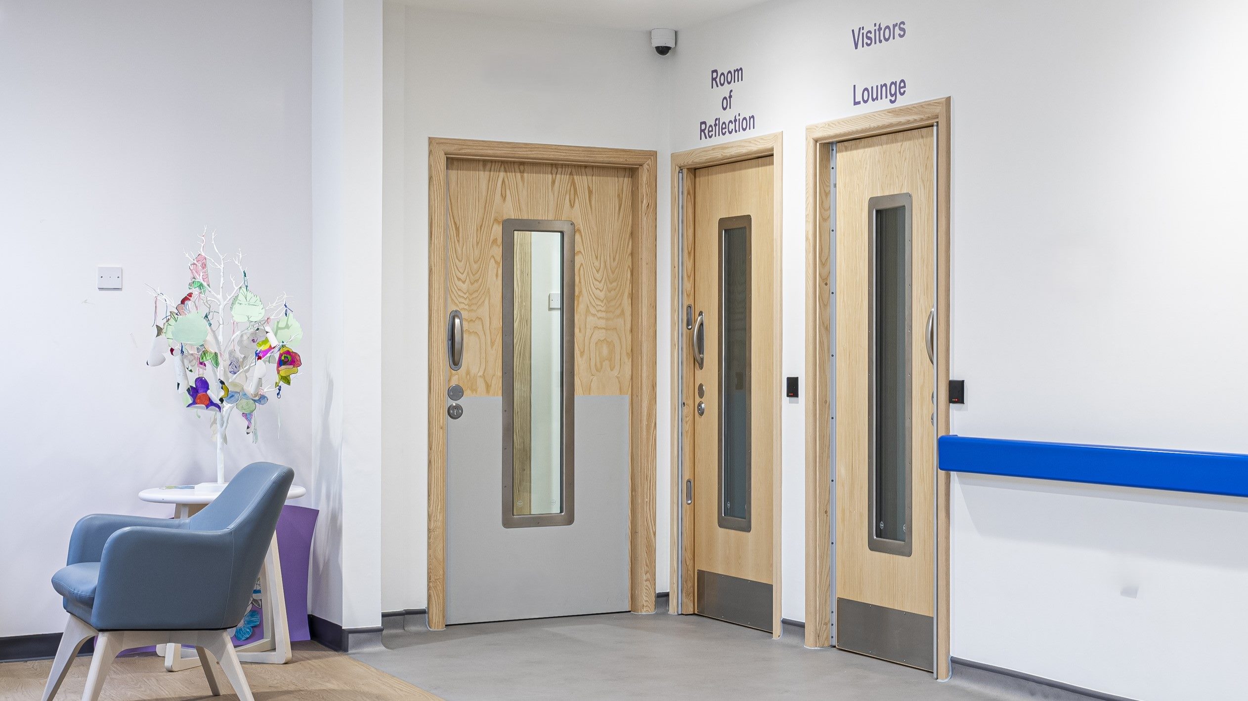 Pyrolux anti ligature vision panels in mental health care.