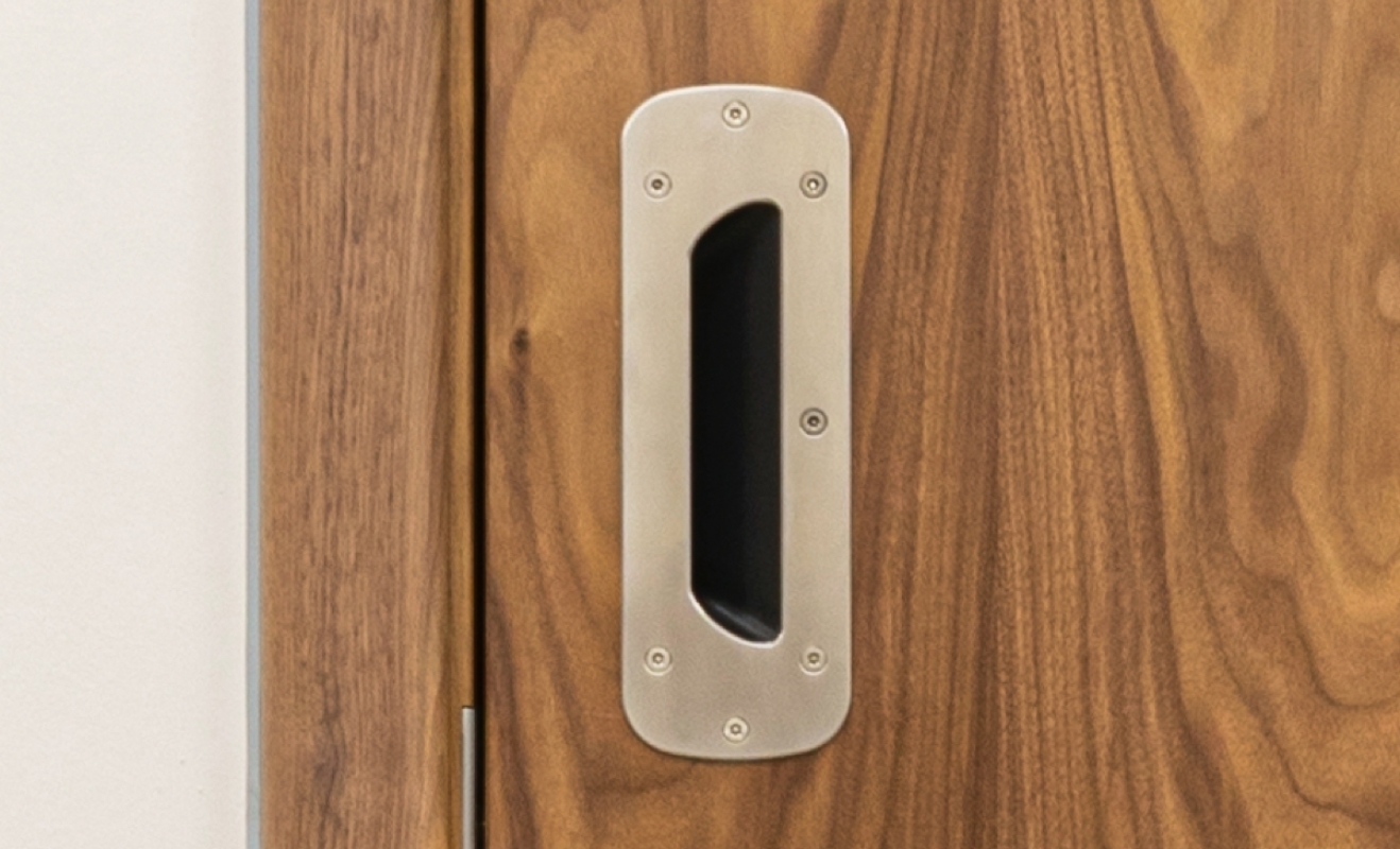 Kingsway Group's SERVICE Complete Door System features carefully designed recessed hardware.