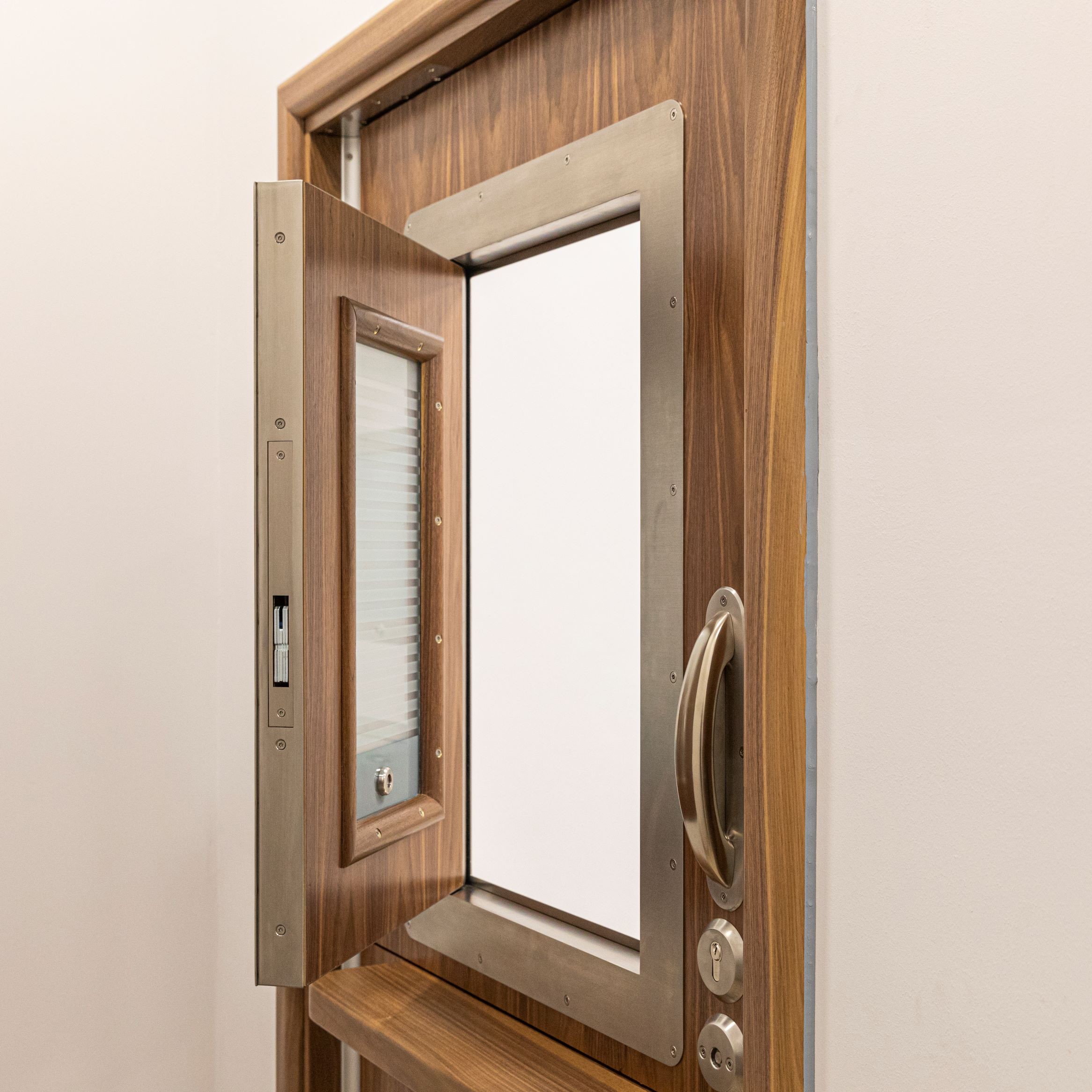 STABLE Anti Ligature Door with Split Leaf Design.