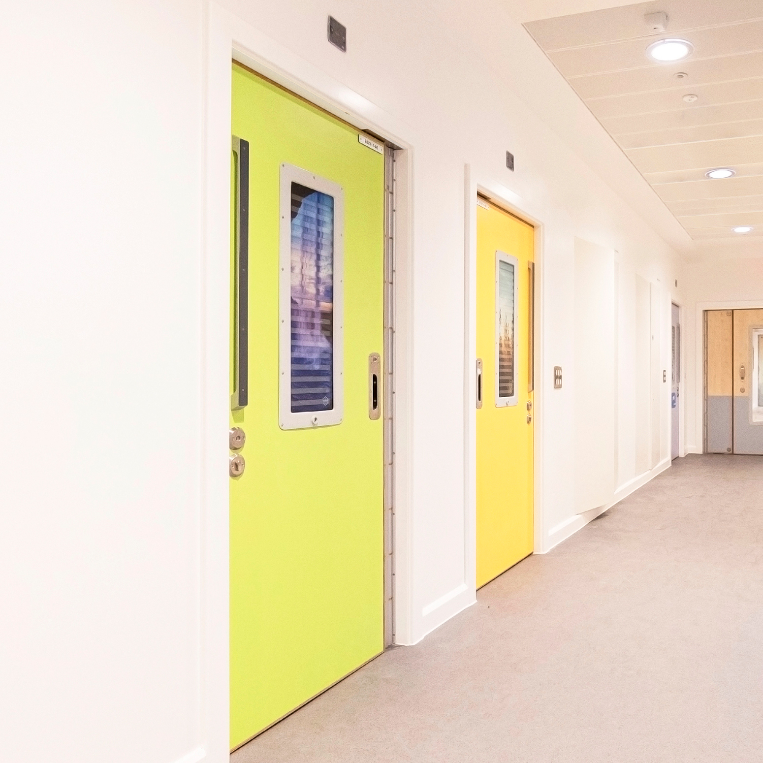 SWITCH Anti-Barricade Door in a mental health facility.