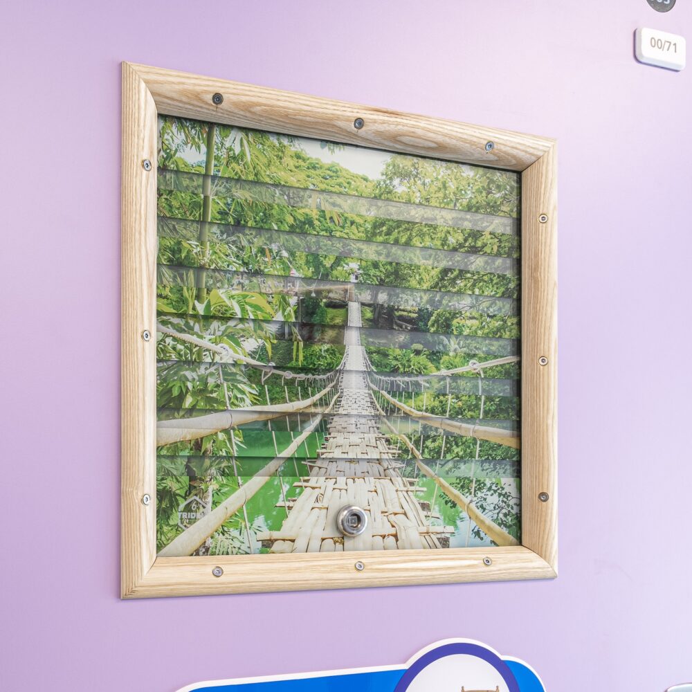 Visilux Anti ligature observation panel for mental health wards.