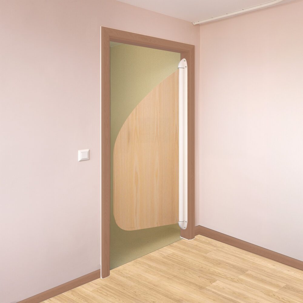 La porte anti-suicide complète pour la sécurité des patients dans les salles de bain en santé mentale.