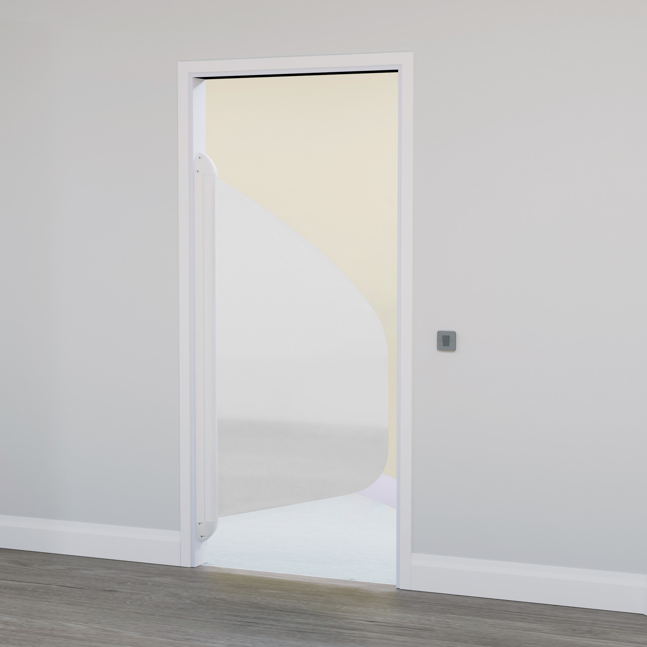 La porte anti-suicide pour salle de bains santé mentale.