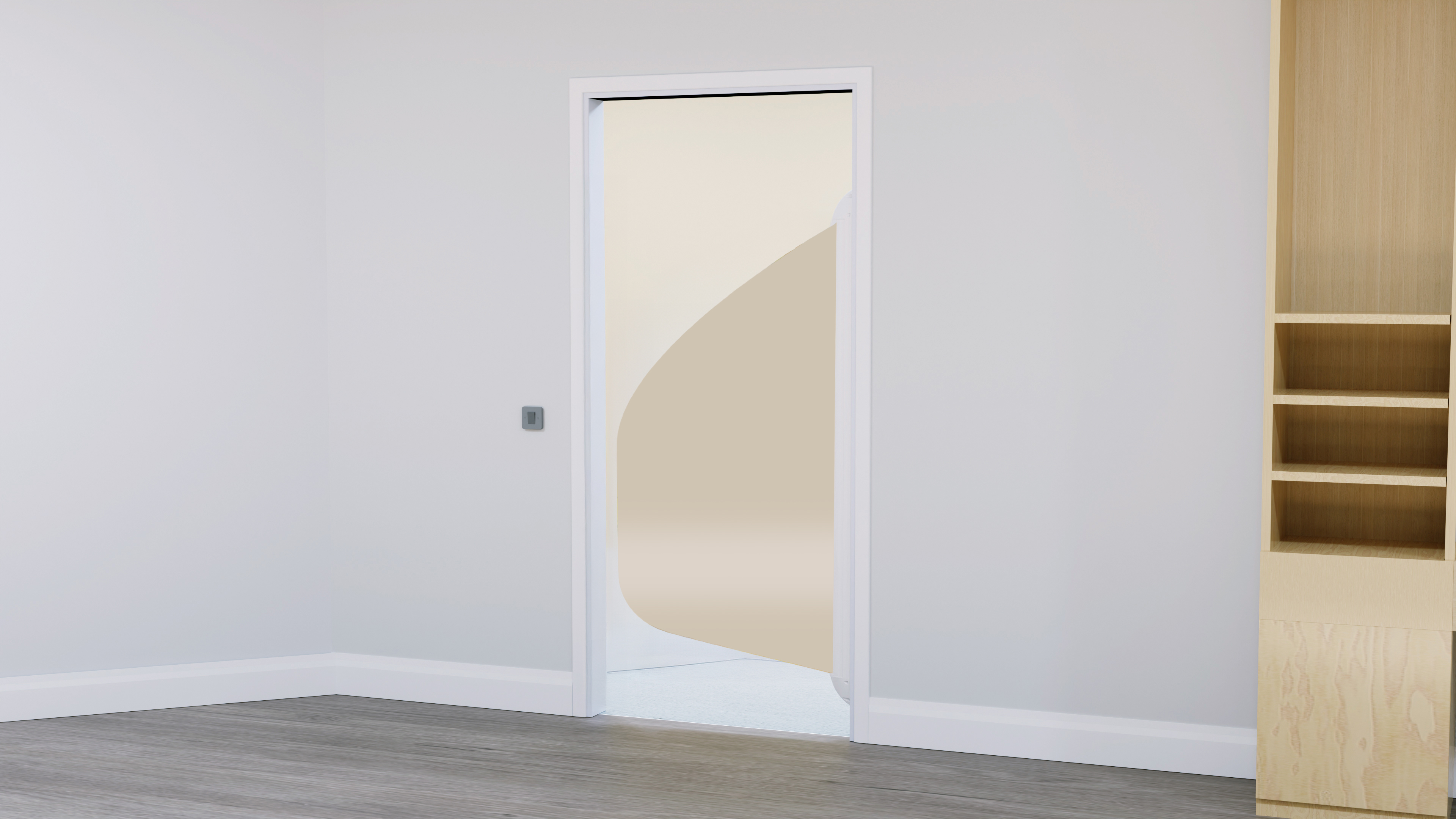 La porte anti-suicide complète pour la sécurité des patients dans les salles de bain en santé mentale.