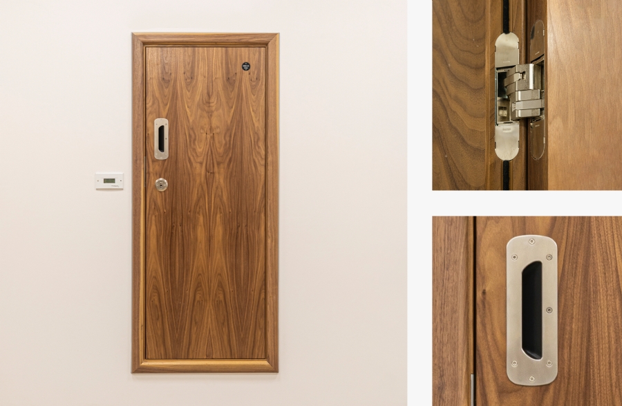 Kingsway Group's SERVICE Complete Door System features carefully designed recessed hardware.