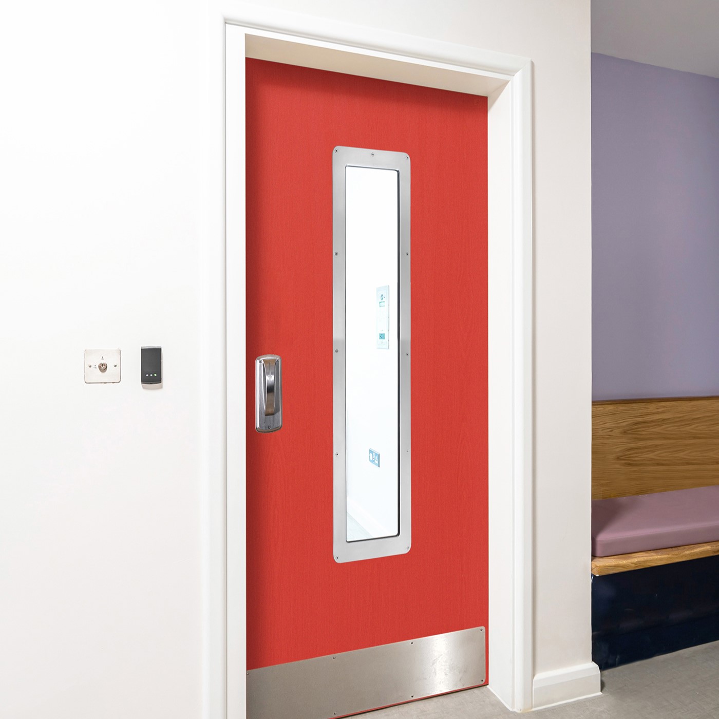 Anti Ligature Door in a behavioral health ward.