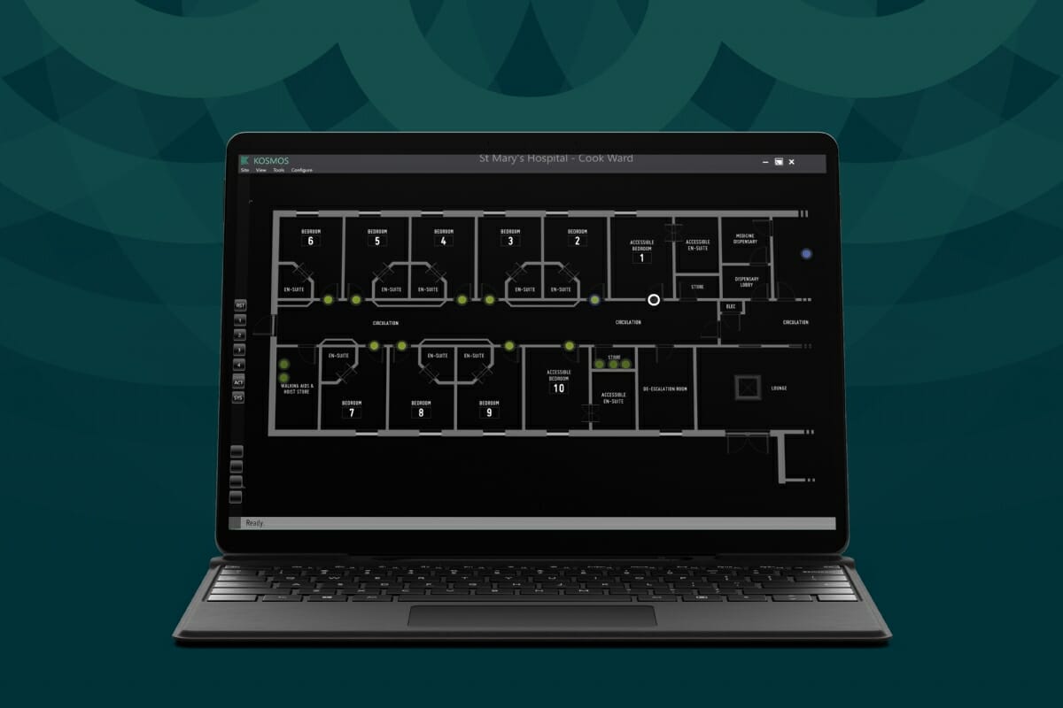 KOSMOS provides a custom ward plan with live ligature alarm monitoring.