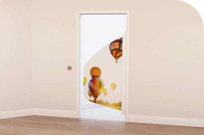 SHOWER Flex anti-ligature ensuite door system.